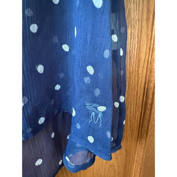 Abercrombie & Fitch Sleeveless Blouse Sheer Large - Picture 3 of 5